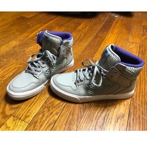 SOLD Supra Skytop Hightop Sneakers - Grey & Purple